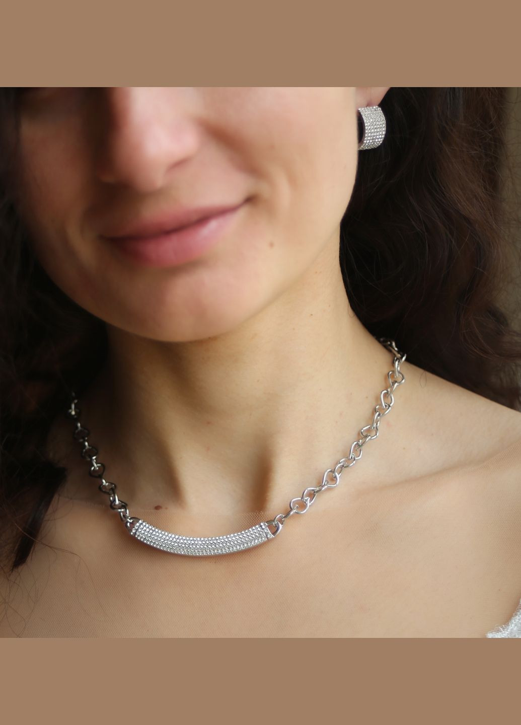 Сережки з камінням Суцільне мерехтіння Sincera (341534234)