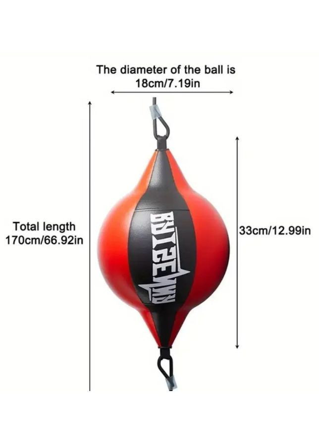 Боксерская груша двойная на резинках PU кожа для тренировки реакции, скорости и координации, MMA, бокс No Brand (362682244)