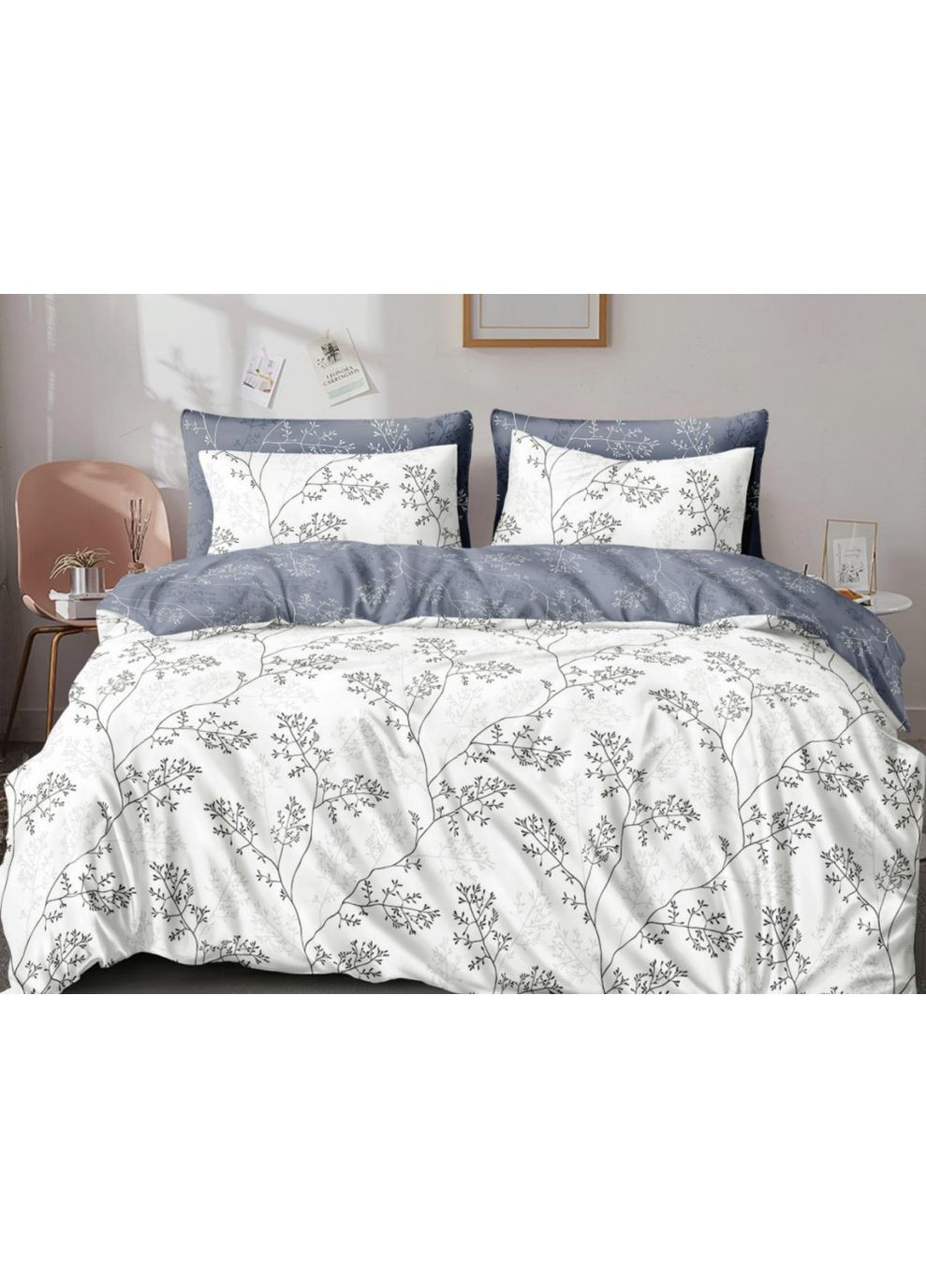 Постельное белье Луксор, бязь Евро Комфорт-текстиль підковдра 200х220 - 1шт, простирадло 220х240 - 1шт, наволочки 40х60 - 2шт (354823643)