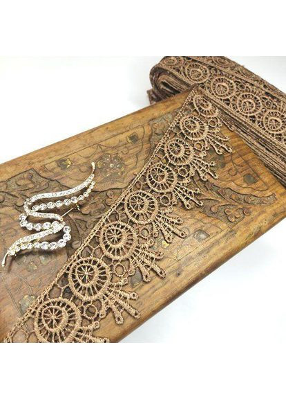 (1 метр) Мереживо макраме Sindtex 5см колір - коричневий (26М-H1931М-16) Plus-plus (352749899)