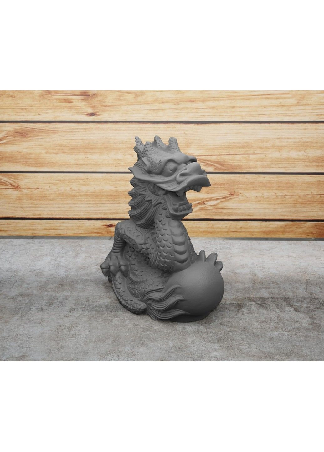 Статуетка дракона з кулею - яйцем. Символ 2024 року. Золотистий, 5 см ЗаСвіт (280940616)