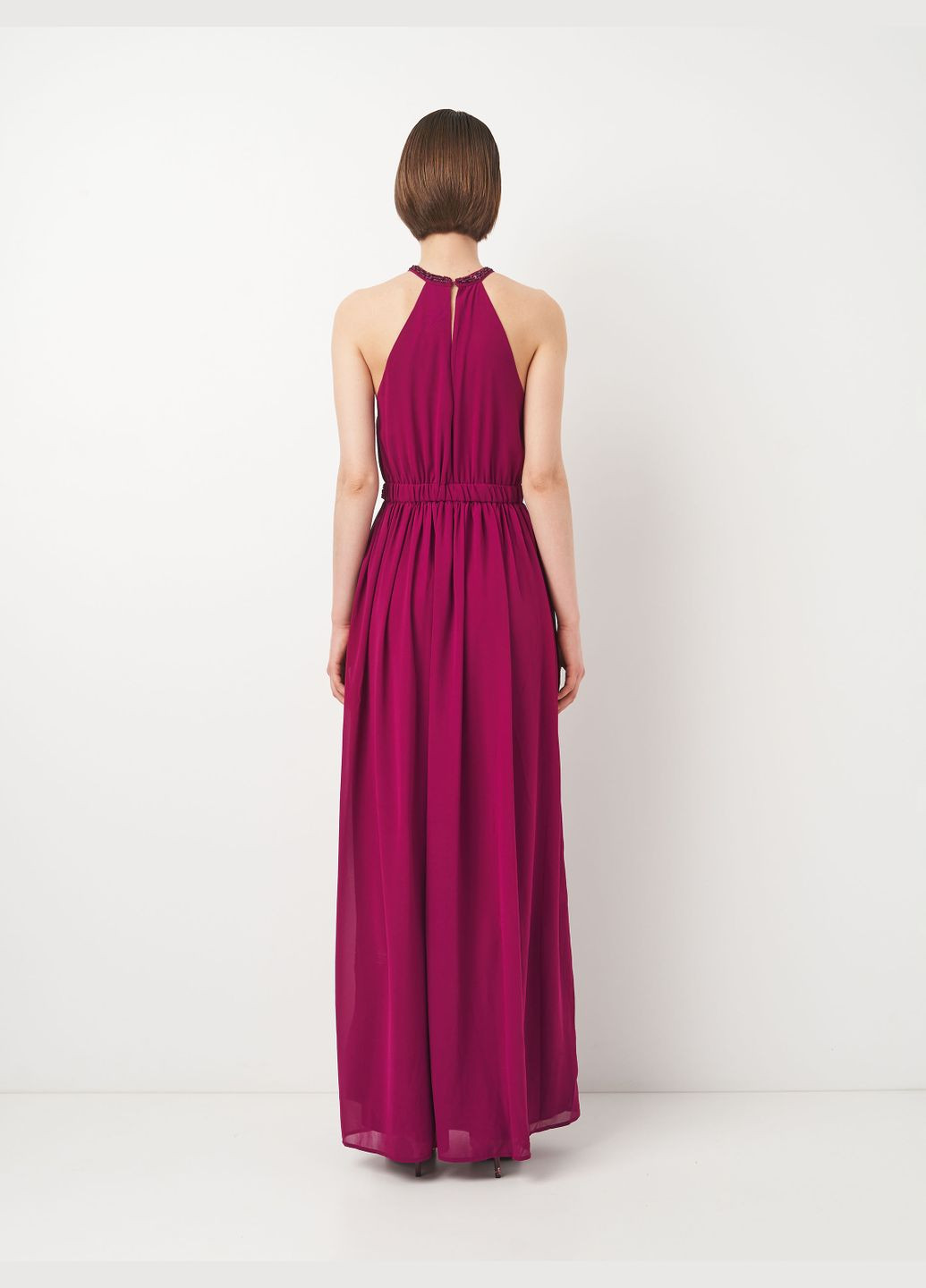 Рожева кежуал сукня максі H&M однотонна