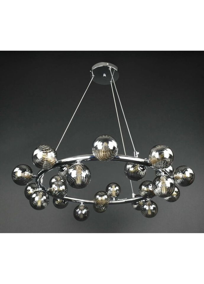 Люстра подвесная на 25 лампочек 27785 Хром 40-170х72х72 см. Sunnysky (335975756)