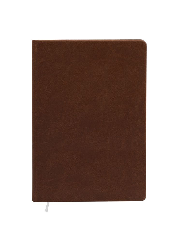 Дневник недатированный А5, 128 листов, линия, обложка искусственная кожа, коричневый Фабрика Поліграфіст (281999683)