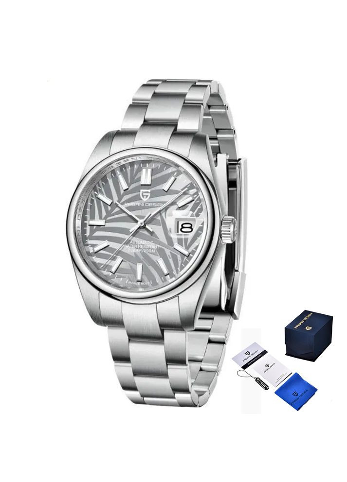 PD-1715 Silver-White механический с автоподзаводом сasual, классический Pagani Design (342323134)