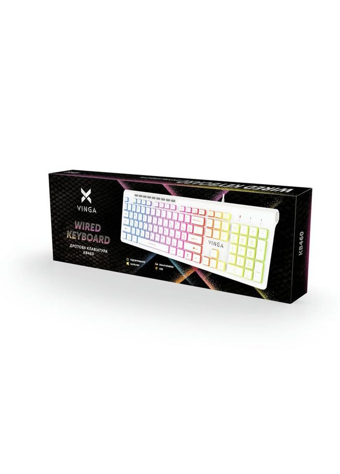 Клавіатура KB-460 White Vinga (313255369)