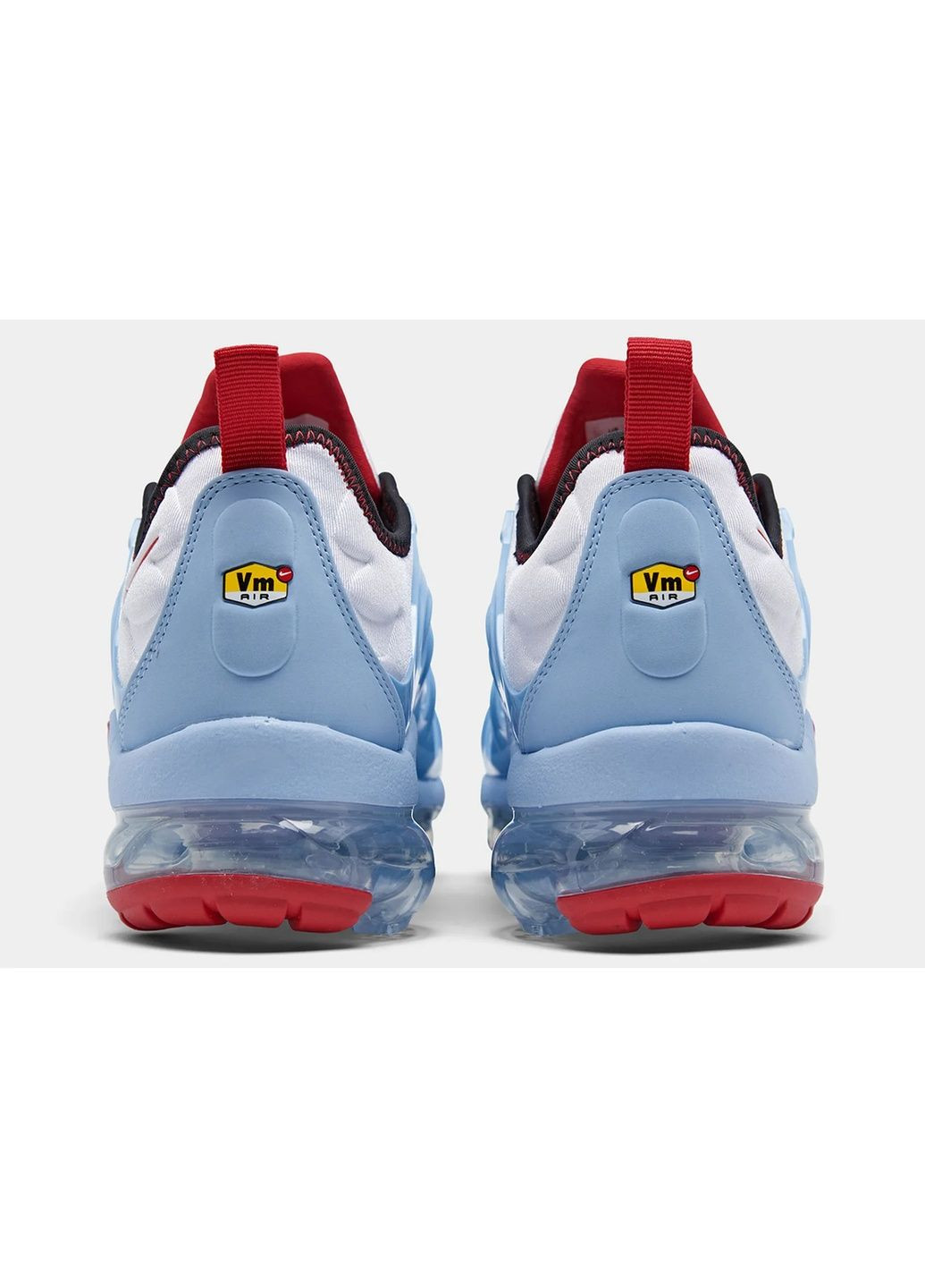 Белые мужские кроссовки air vapormax plus white/light blue Nike