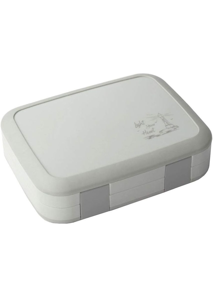 Якісний ланч-бокс на 5 герметичних секцій Light 920 мл, сірий No Brand (293970070)