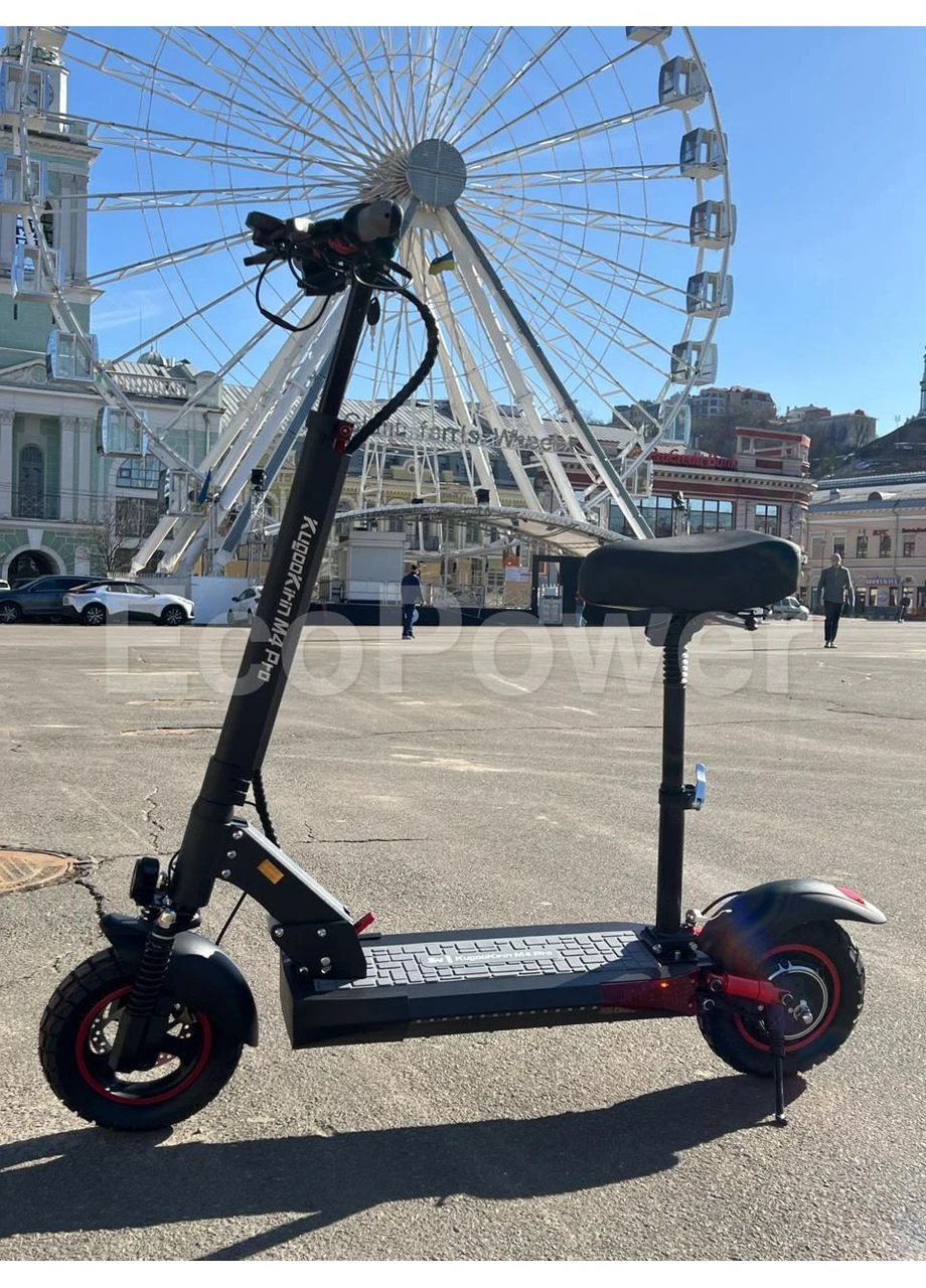 Електросамокат Kirin M4 Pro 1000W 18Ah чорний з сидінням Kugoo (386757006)