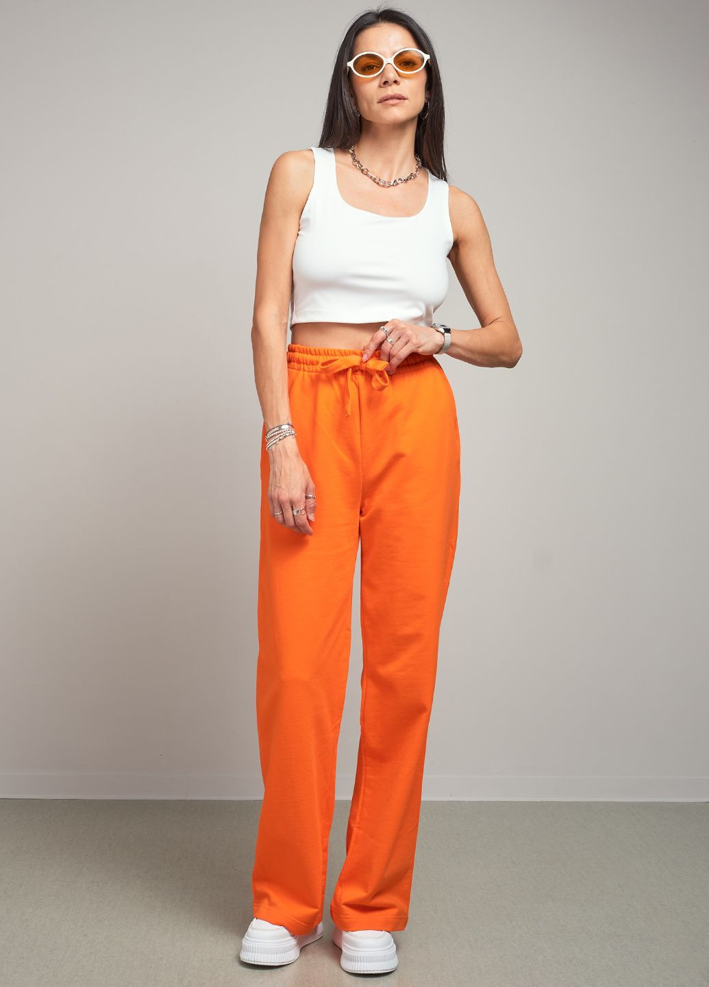 Оранжевые женские спортивные брюки 102779 Power (293337453)