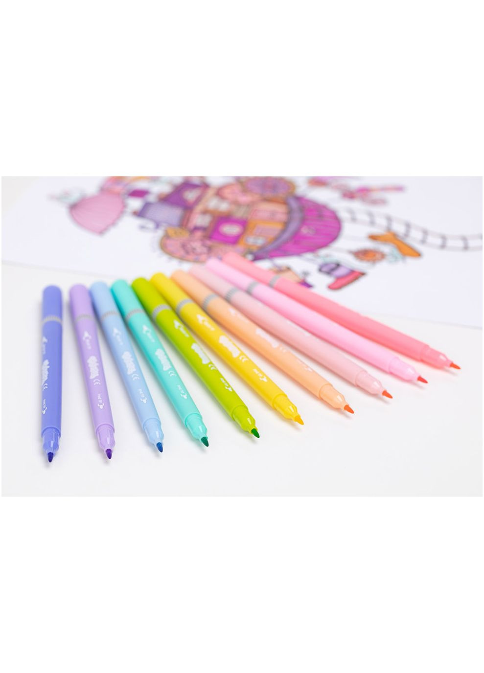 Фломастери 10 кол. Pastel Colorino (289479492)