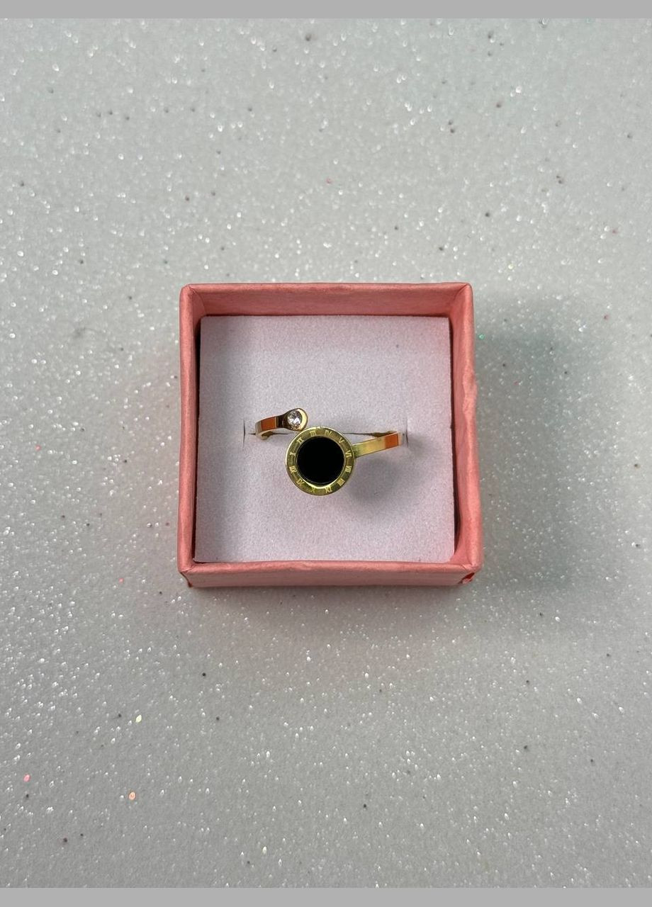 Жіноче кільце відкрите регульоване декор цирконій вставка чорна акрилова римські цифри медична сталь ( ) Xuping Jewelry (330618933)