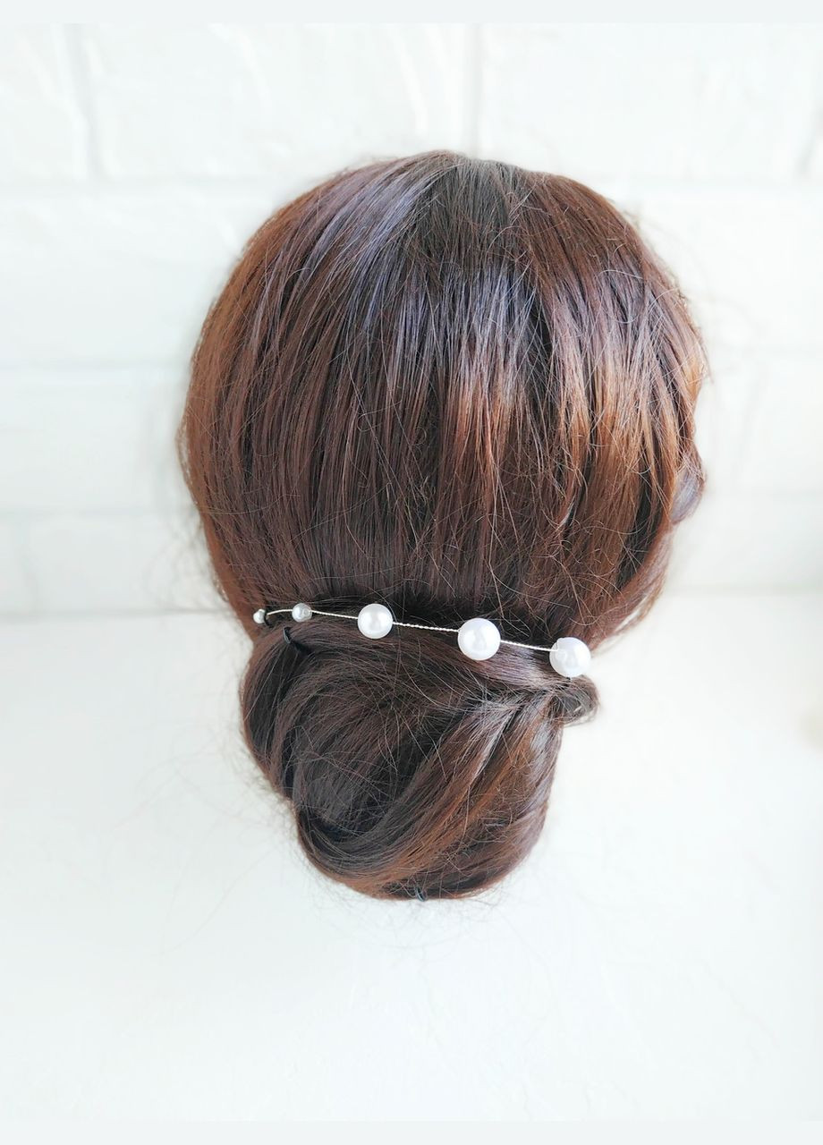 Свадебная заколка в прическу с цветком и камнями No Brand (342389838)