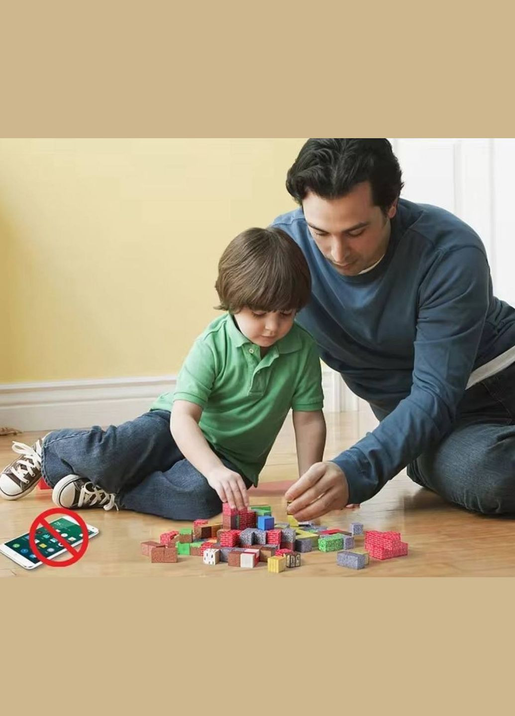 Дитячий ігровий магнітний конструктор LZCK 053 Майнкрафт на 57 кубика та з фігурками Fun Game (338851438)