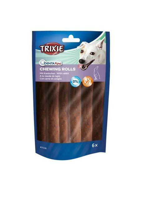 Лакомство для собак Палочка жевательная Denta Fun с мясом кролика 12 см 70 г 6 шт/упак TX31338 Trixie (278307750)