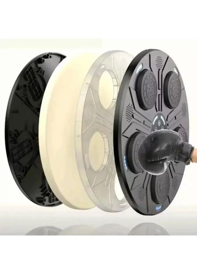 Настенная музыкальная боксерская мишень интерактивный тренажер для бокса груша взрослым и детям с перчатками No Brand (365783148)