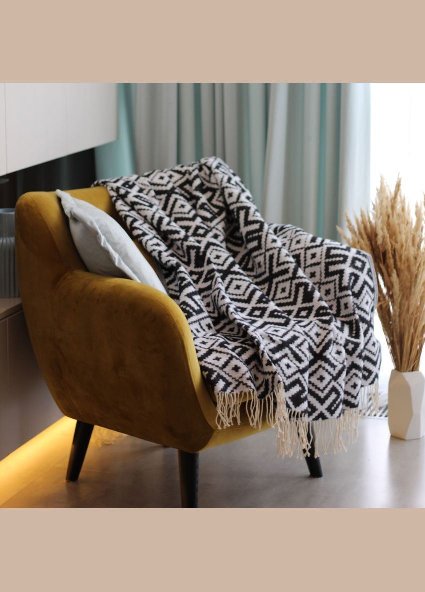 Плед Код Незламної Нації бавовняний 140х200 см чорний (94066029) SoundSleep (299232825)