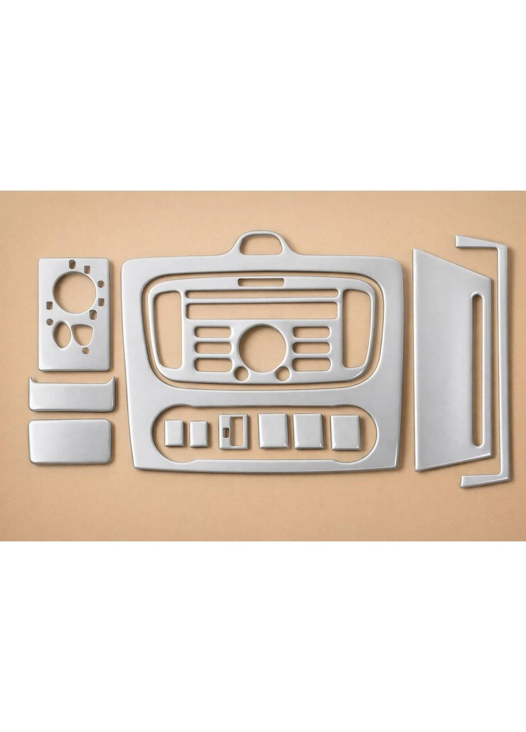 Накладки на панель Clima (Mini-set, Алюміній) для Ford Focus II 2008-2011 рр Meric (391763881)