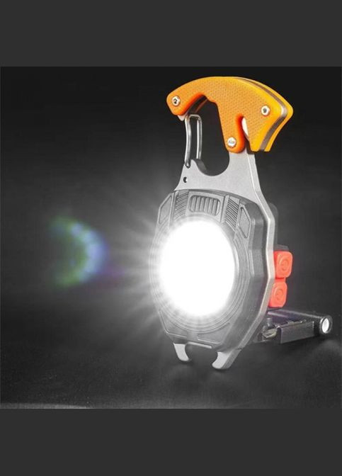 Ліхтар MULTIFUNCTIONAL W5147-COB (white+yellow+red), multitool, Li-Ion акум., магніт, карабін, викрутка, No Brand (323486367)