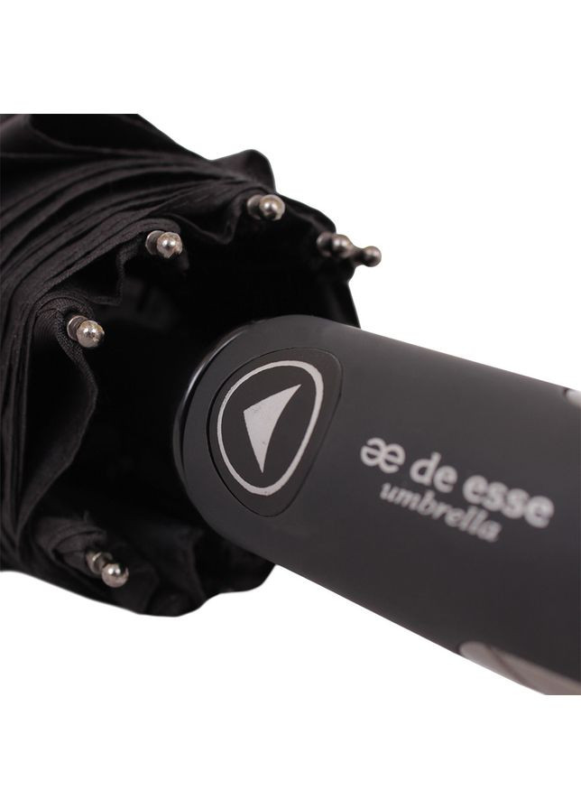 Парасолька складана 3210 Напівавтомат Чорна De Esse (362176831)