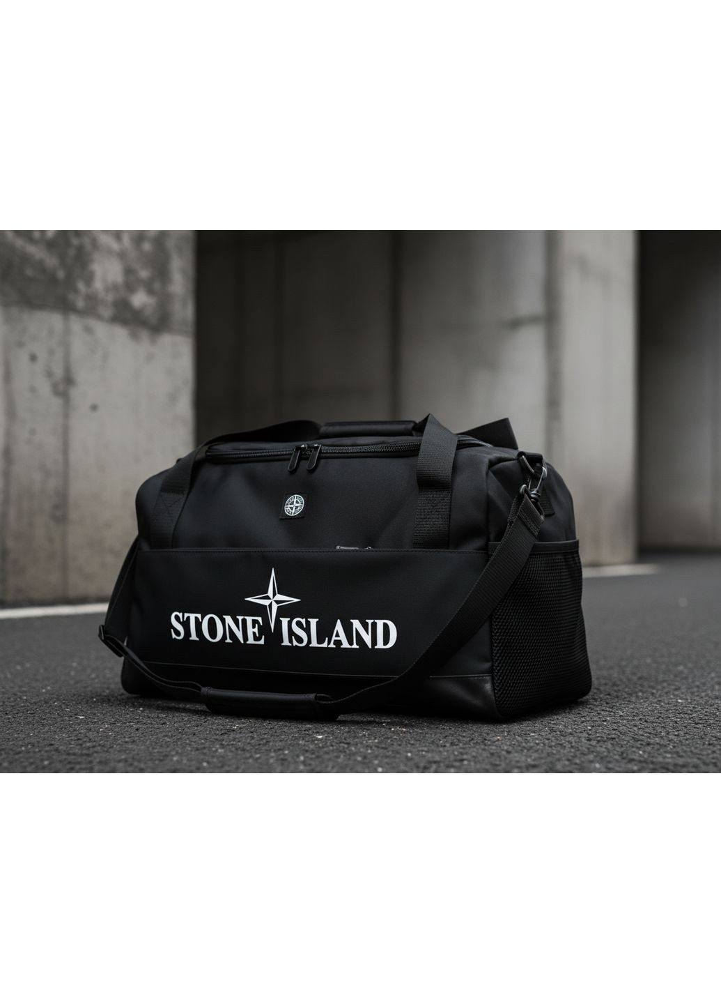 Мужская спортивная сумка практичная стильная прочная для тренировок прогулок вместительная и удобная Stone Island (360964487)