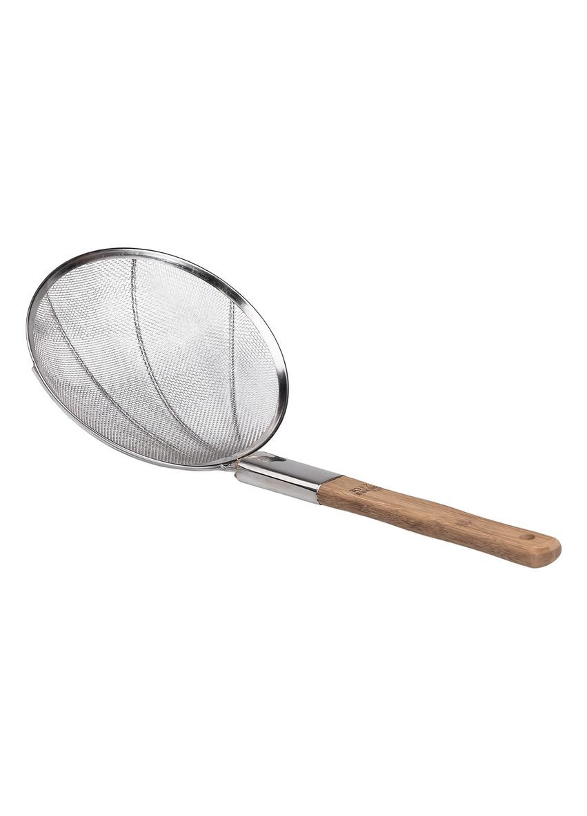 Шумовка "паук" с деревянной ручкой Ø 24 см для фритюра и глаза HP-19-19-24CM (A-033481) Zhongjing (362210566)