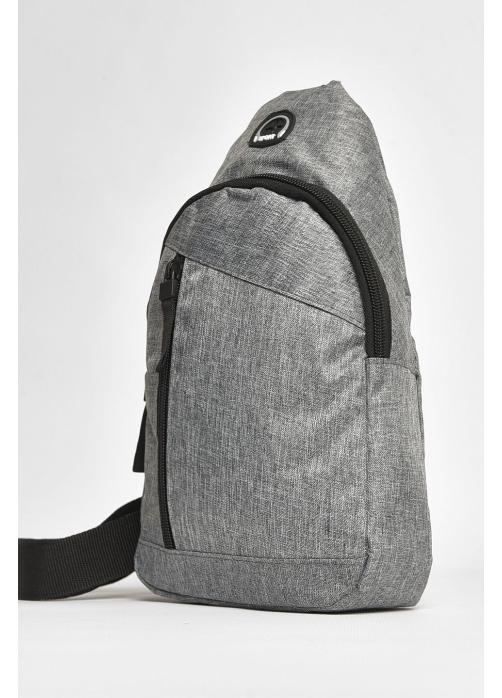 Сумка мужская через плечо текстиль серого цвета Let's Shop (350880073)