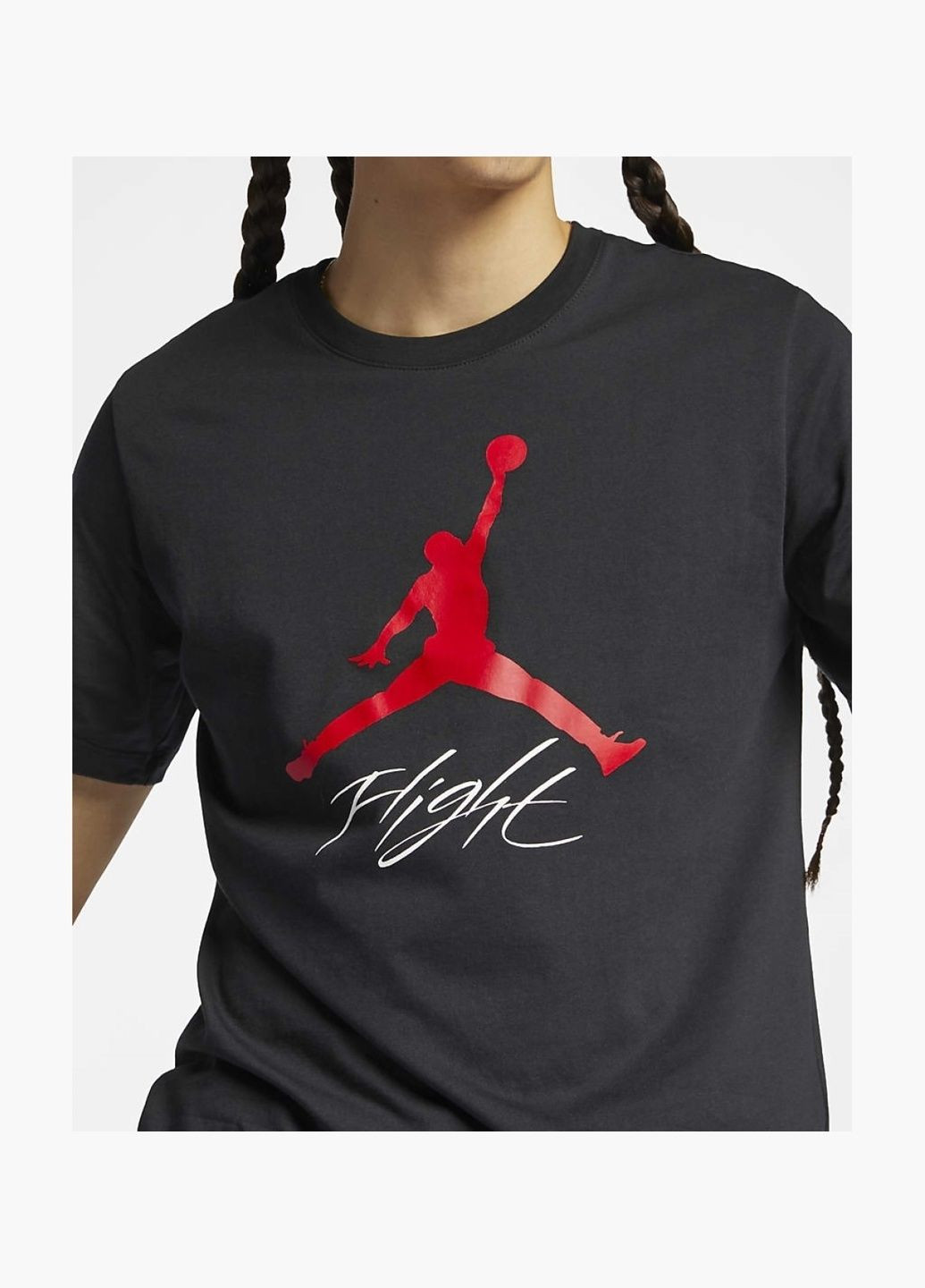 Черная футболка мужская t-shirt jumpman flight black ao0664-010 Air Jordan