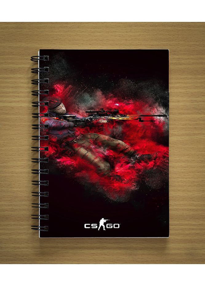 Блокнот Sketchbook Скетчбук з принтом game Counter Strike Global Offensive | CS GO #01 Kika (369503188)