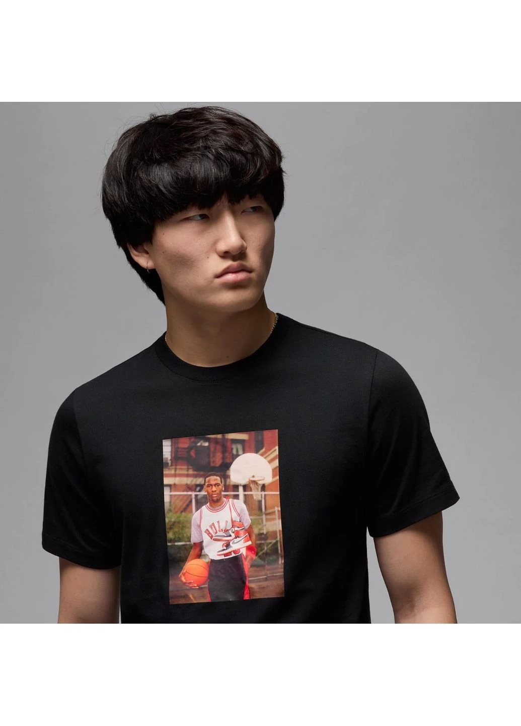 Чорна футболка brand photo ss crew black hj2354-010 Air Jordan