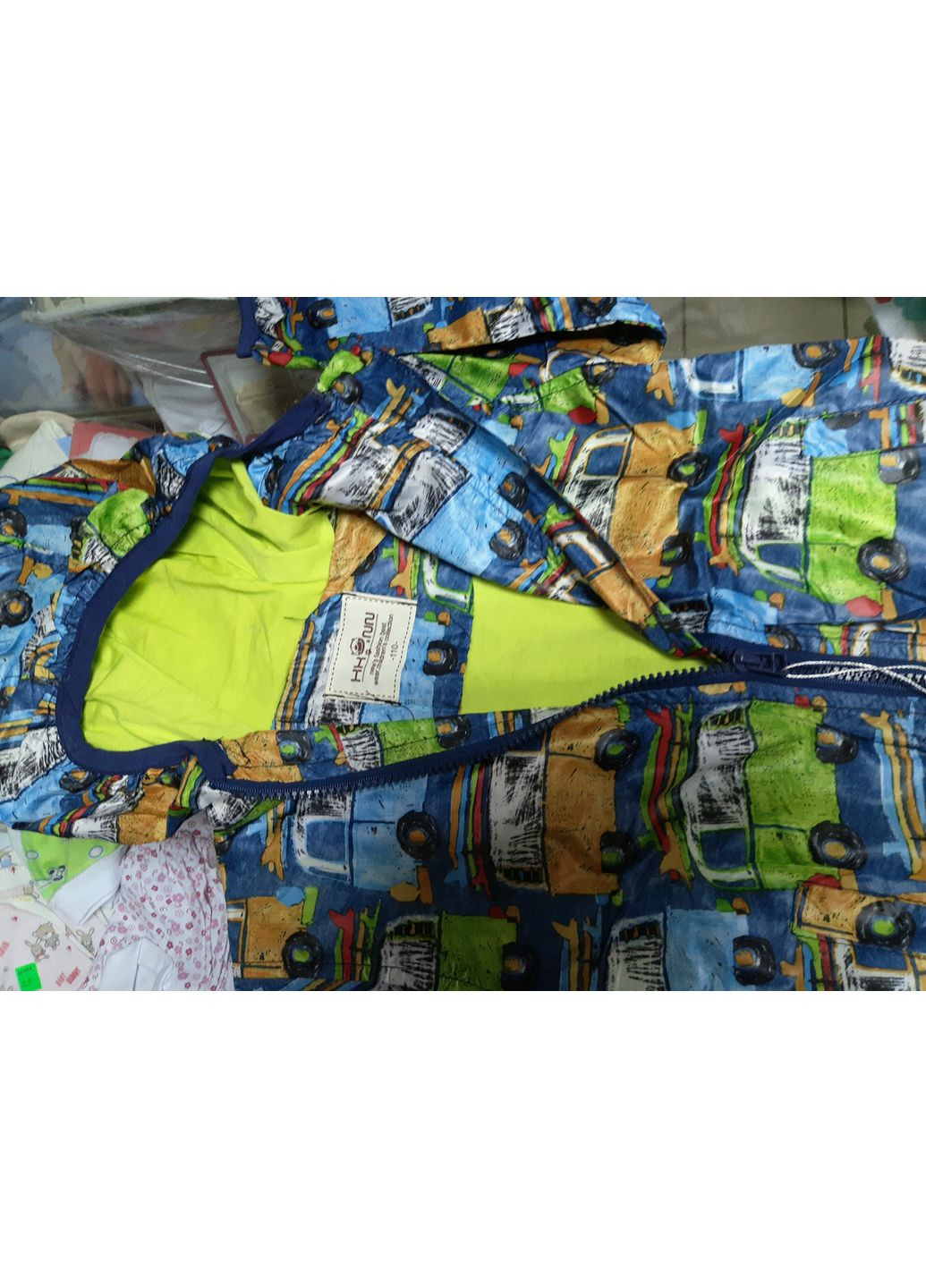 Комбінована легка куртка ветровка для хлопчика водовідштовхувальна капишон кишиня 98 104 110 116 122 128 No Brand