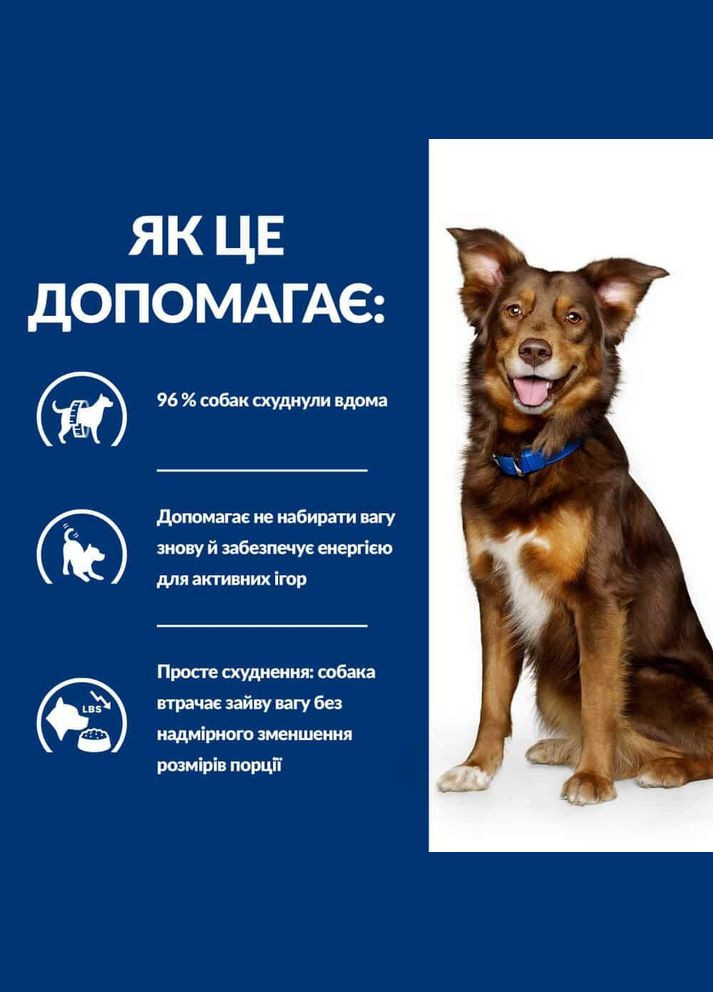 PRESCRIPTION DIET Metabolic Сухий корм для собак для контролю та зниження ваги, з куркою, 12 кг Hill's (345743244)