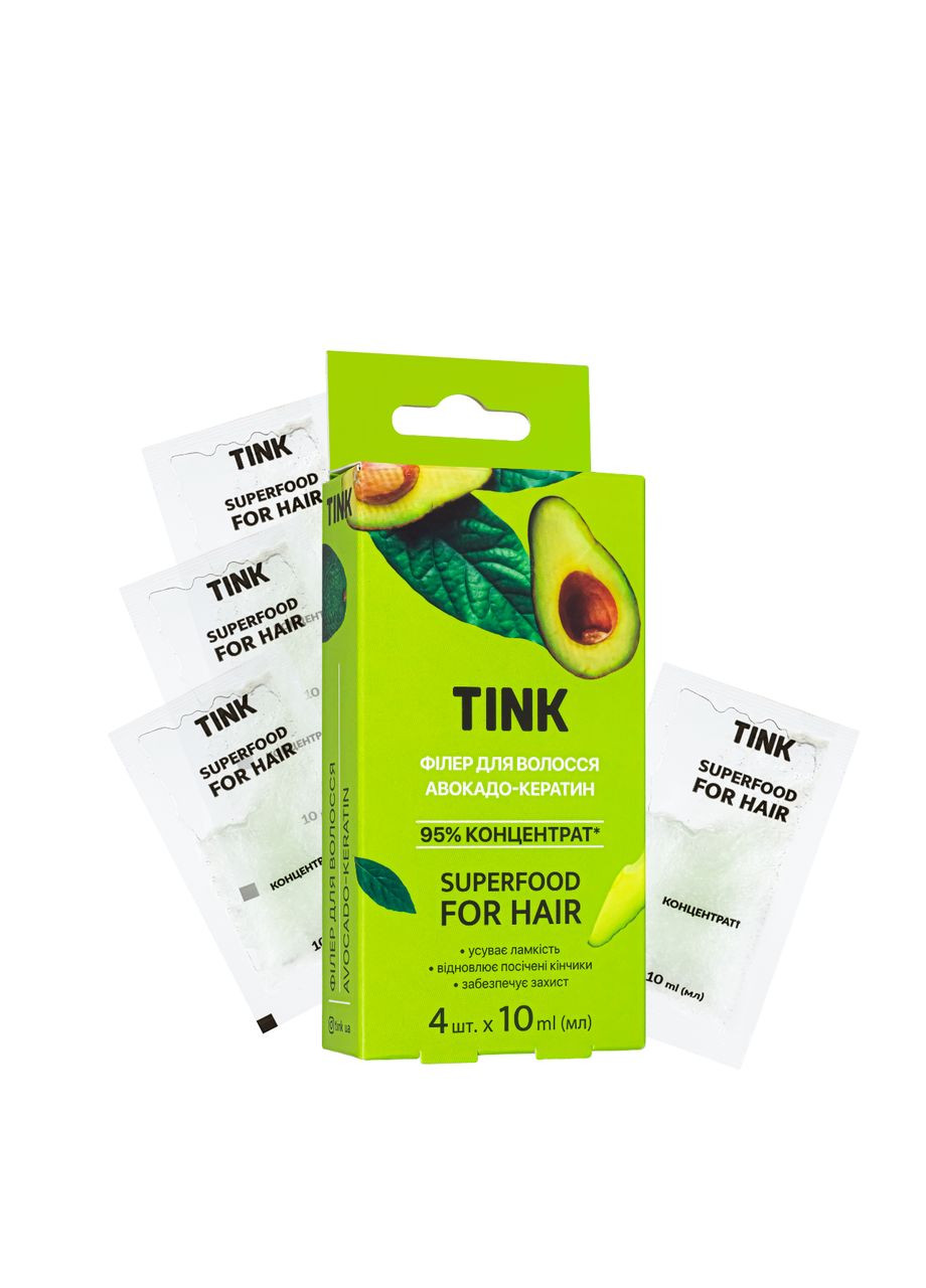Філер для волосся Авокадо-Кератин 10 мл x 4 шт. Tink (369799027)