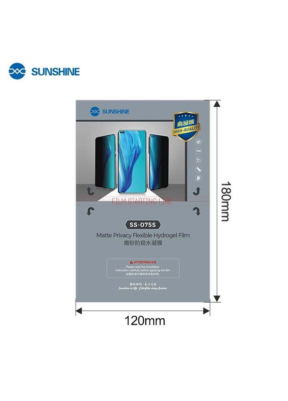 Гідрогелева плівка SS-057S матова (Антишпигун) для Blackview BV9200 Sunshine (302312113)