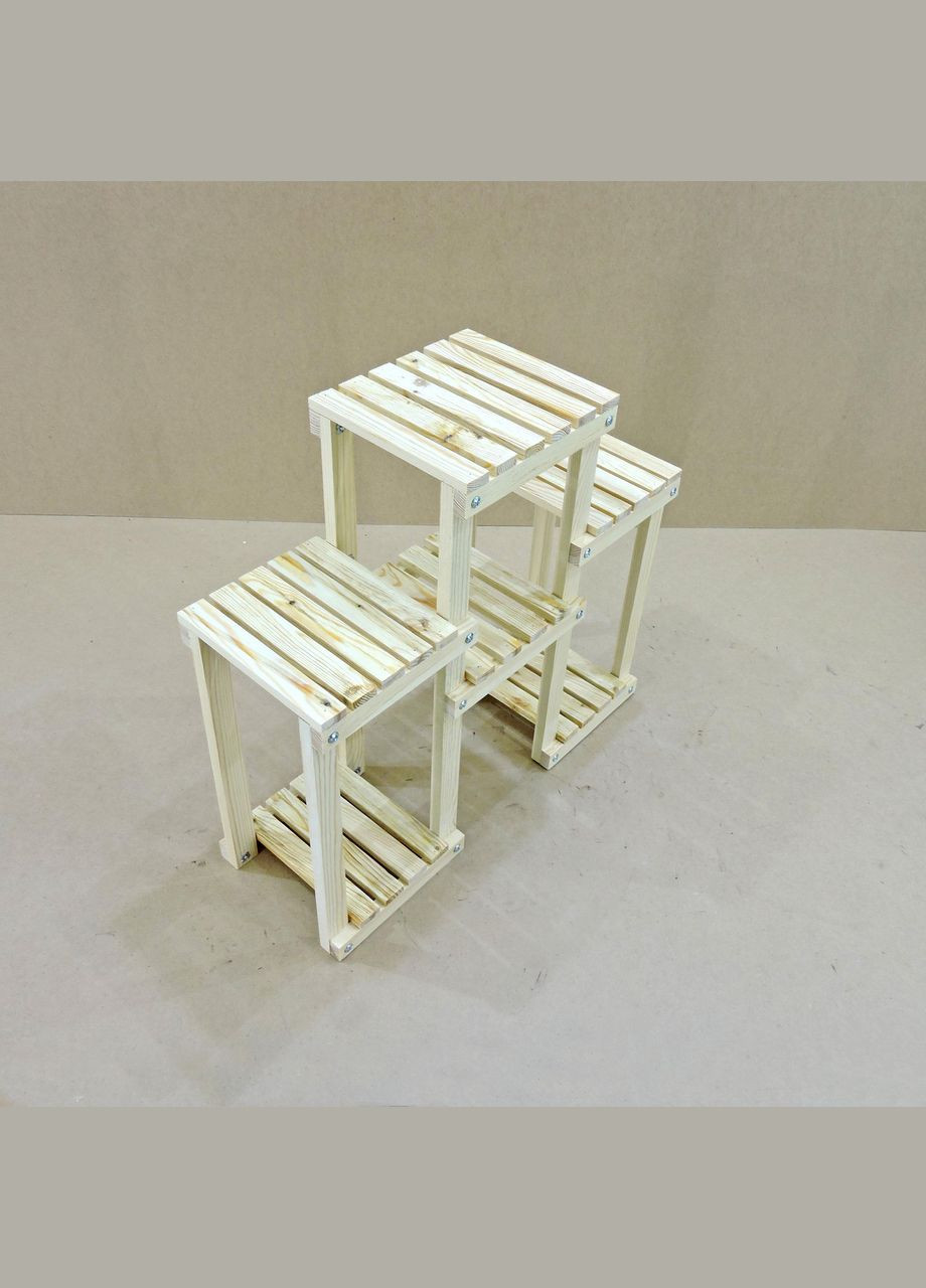 Підставка для квітів з дерева Жиронда бланже (ЦВТ-006001) No Brand (328226074)