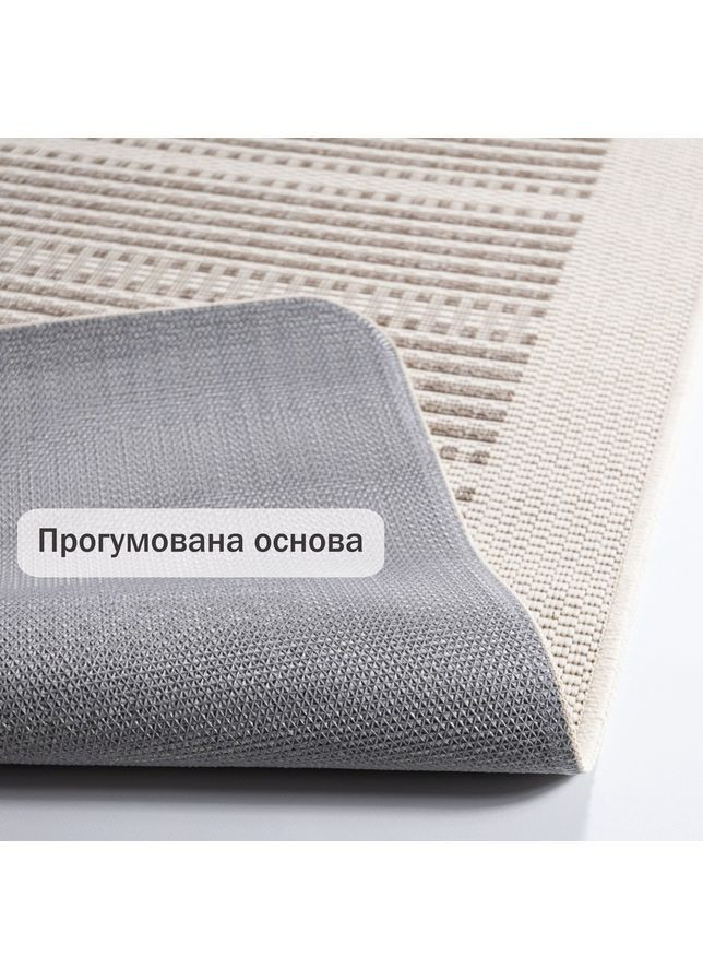 Килим на кухню на гумовій основі Kitchen 19245101 67х200 см кремовий Karat (363977549)