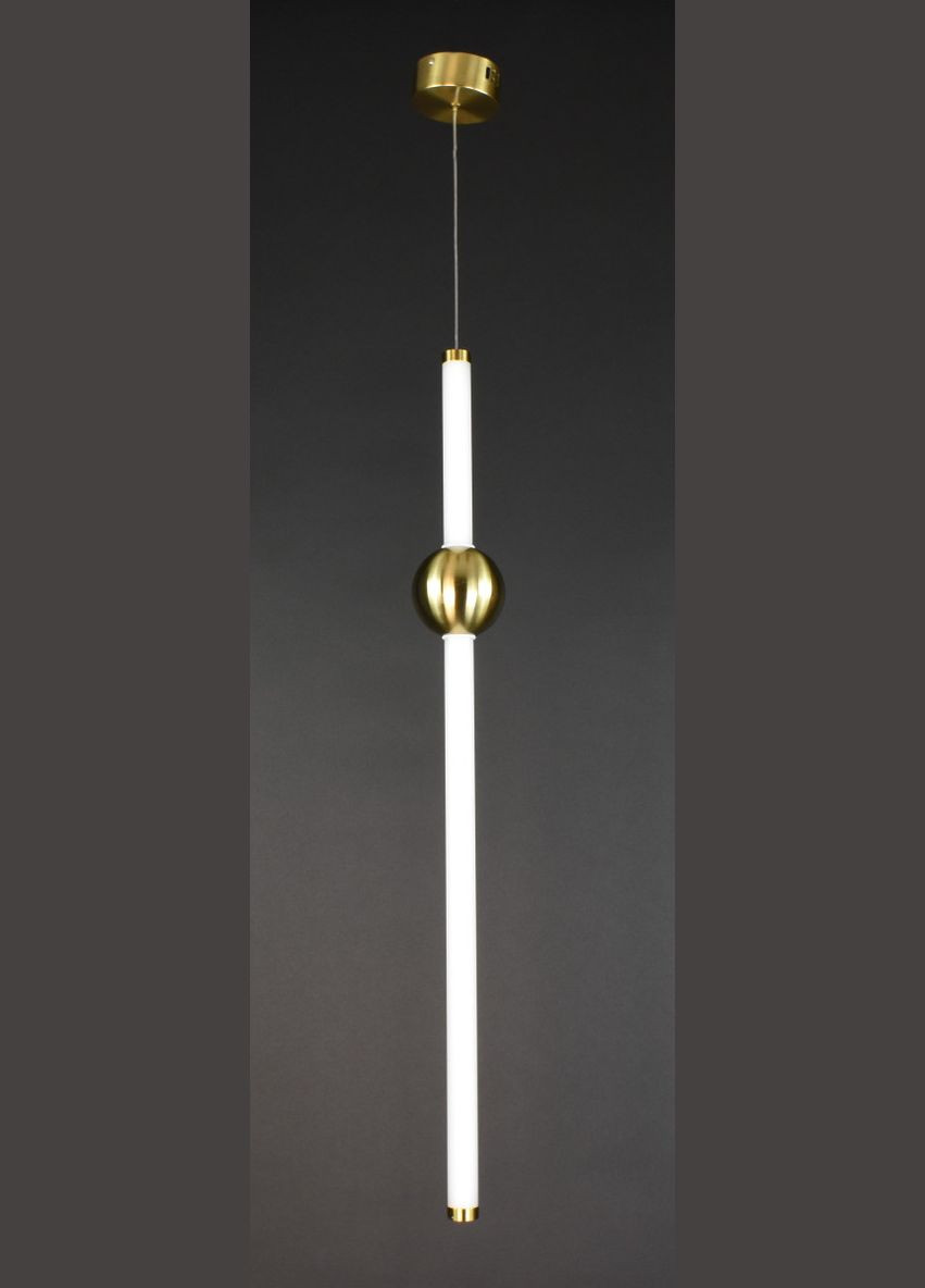 Люстра светодиодная подвесная LED светильник для квартиры на потолок лэд 27159 Латунь 100-220х10х10 см. Sunnysky (364754019)