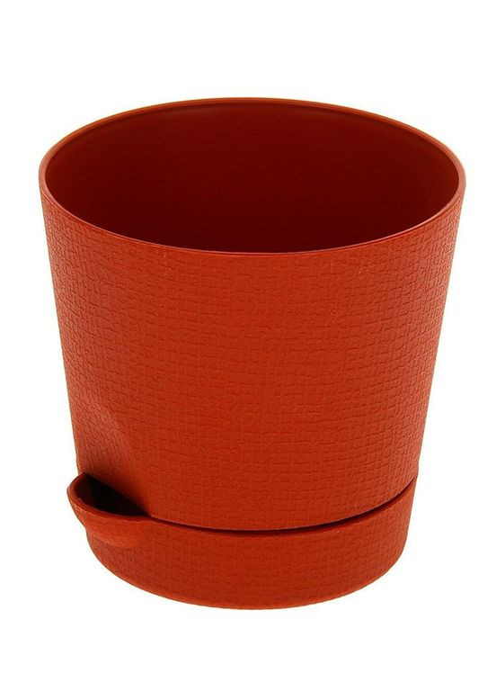 Горшок Фиалка 0.7 л с системой прикорневого полива терракотовый Насіння країни (307165503)