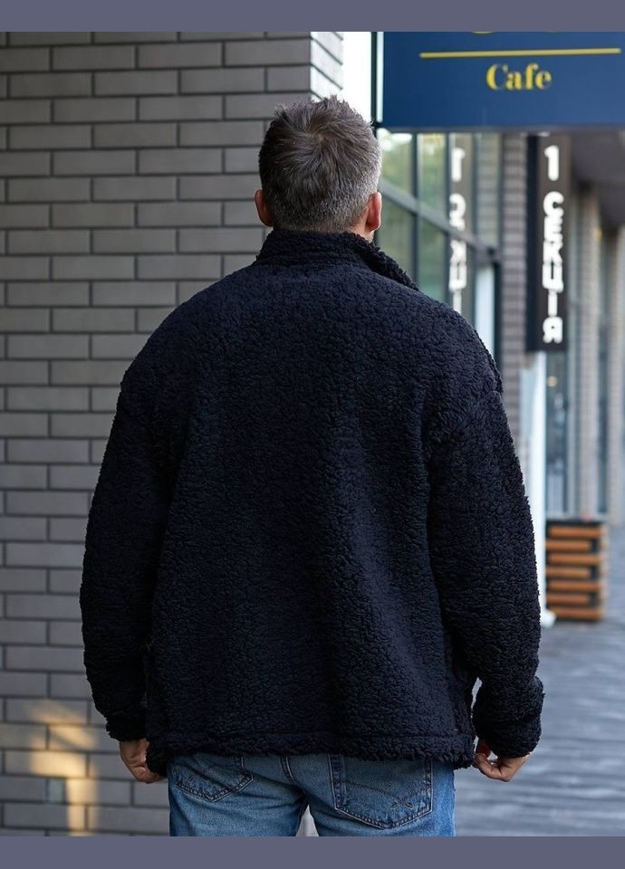 Чорна зимня бомбер зимовий чоловічий hp-6653 чорний, 48 Sofia