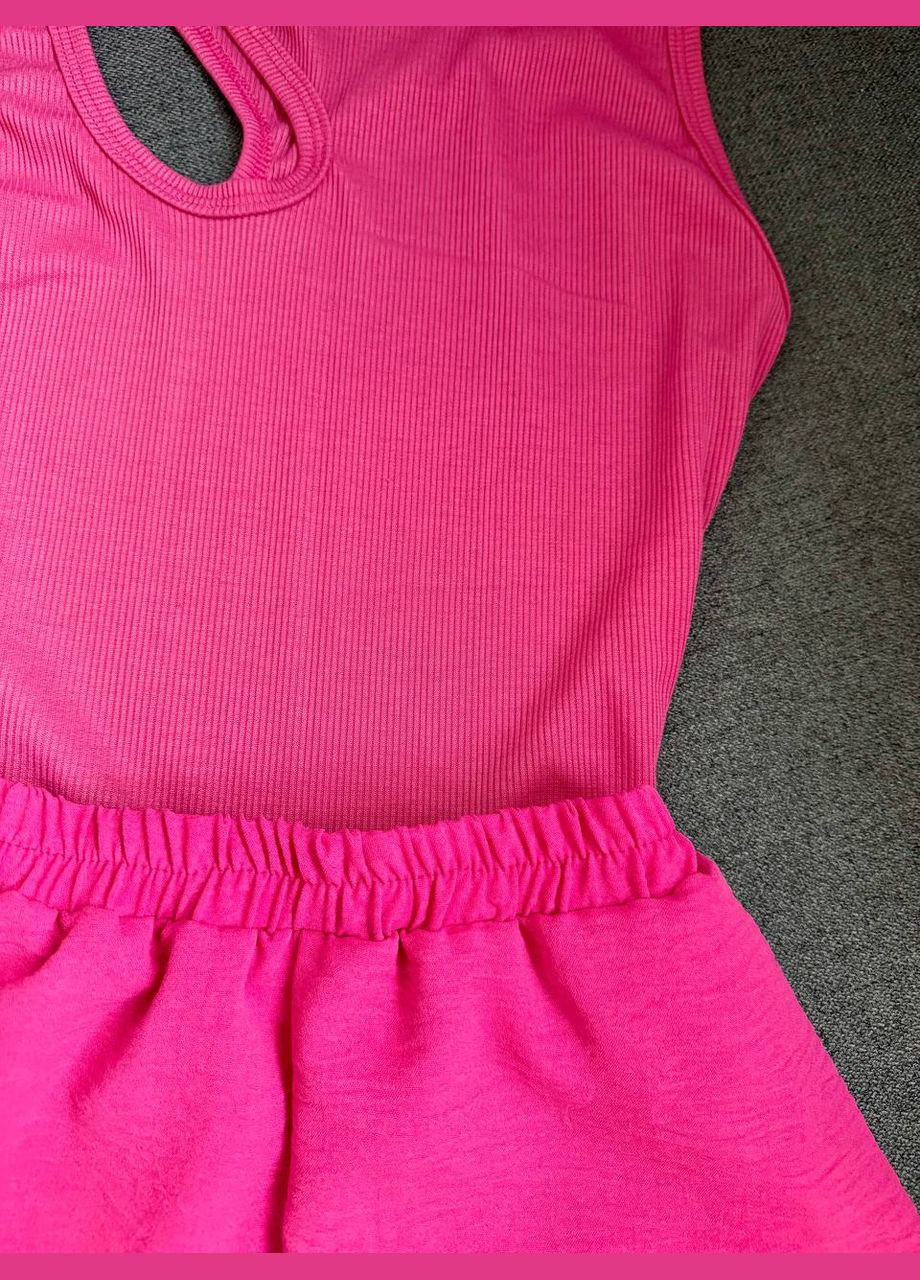 Жіночі шорти з еластичним поясом та воланами MonCher (339786845)