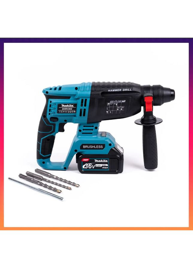 АКБ набір 7в1 36V (Шуруповерт, Гайковерт,Перфоратор, КШМ, Лобзик,Циркулярка, Повербанк) Акумуляторний набір Макіта 4 АКБ Makita (363977721)