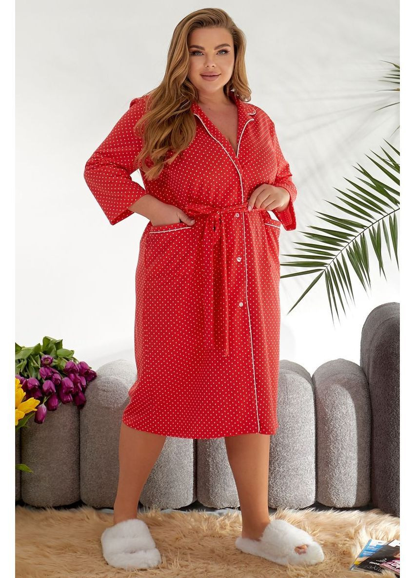 Халат женский домашний в горошек Ager 257R334 (364672670)