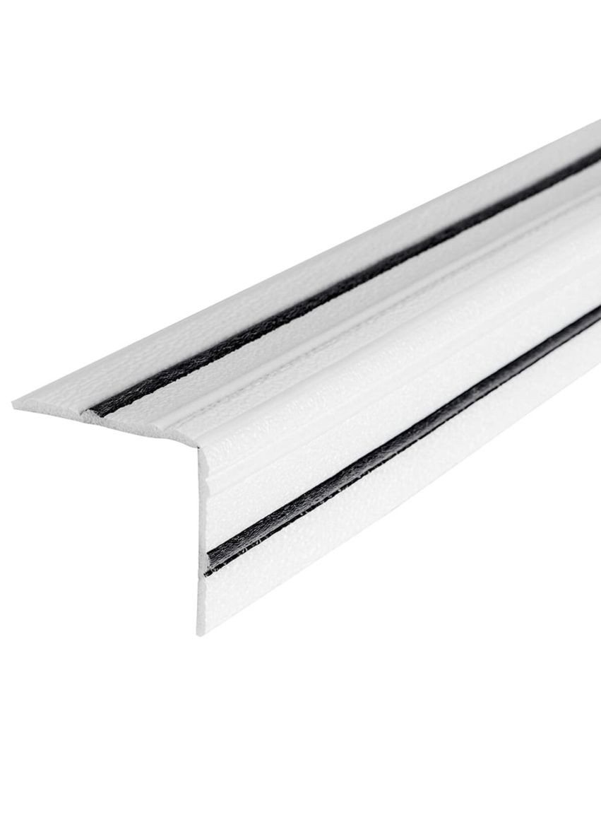 Плинтус РР самоклеющийся белый с чёрной полоской 2300*140*4мм (D) SW00001810 Sticker Wall (308073020)