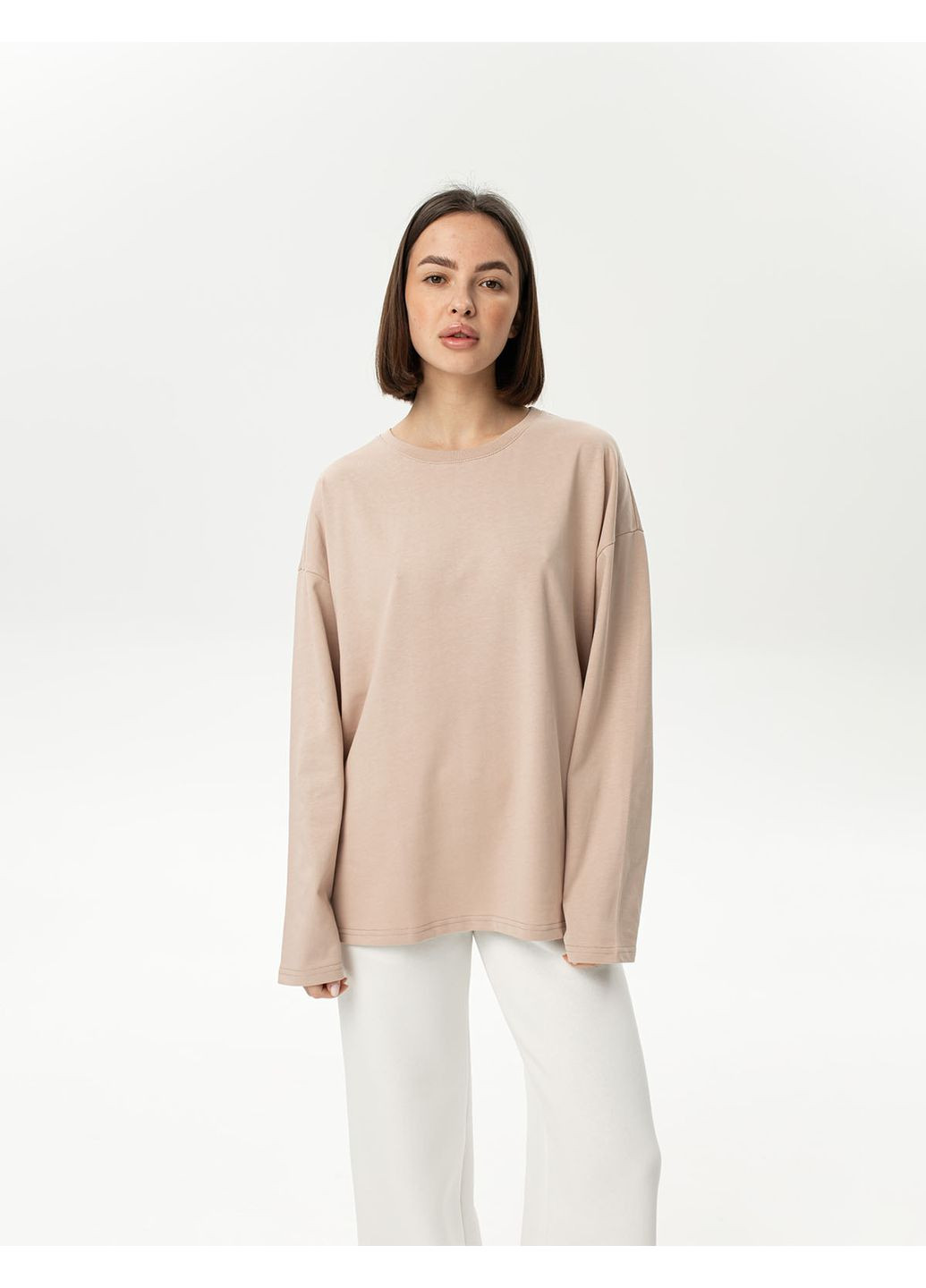 Лонгслив плотный оверсайз (0019100SERXL) Casual Trend №191 - (361029244)