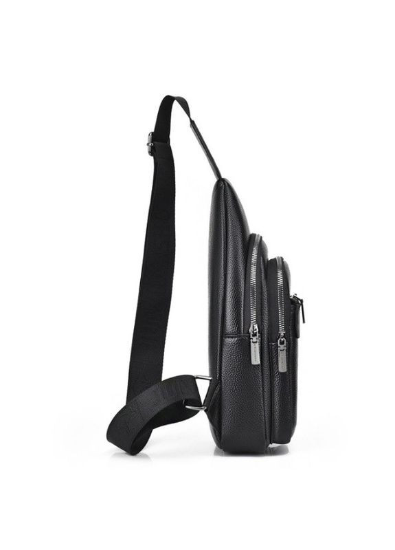 Стильная сумка-слинг на грудь с Кенгуру из экокожи черная (sku_1220) No Brand (346078224)