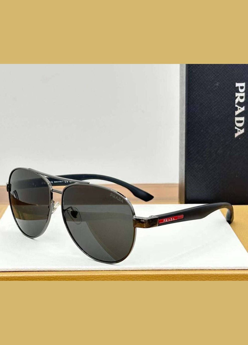 Чоловічі сонцезахисні окуляри (53PS) grey Lux No Brand (322156791)