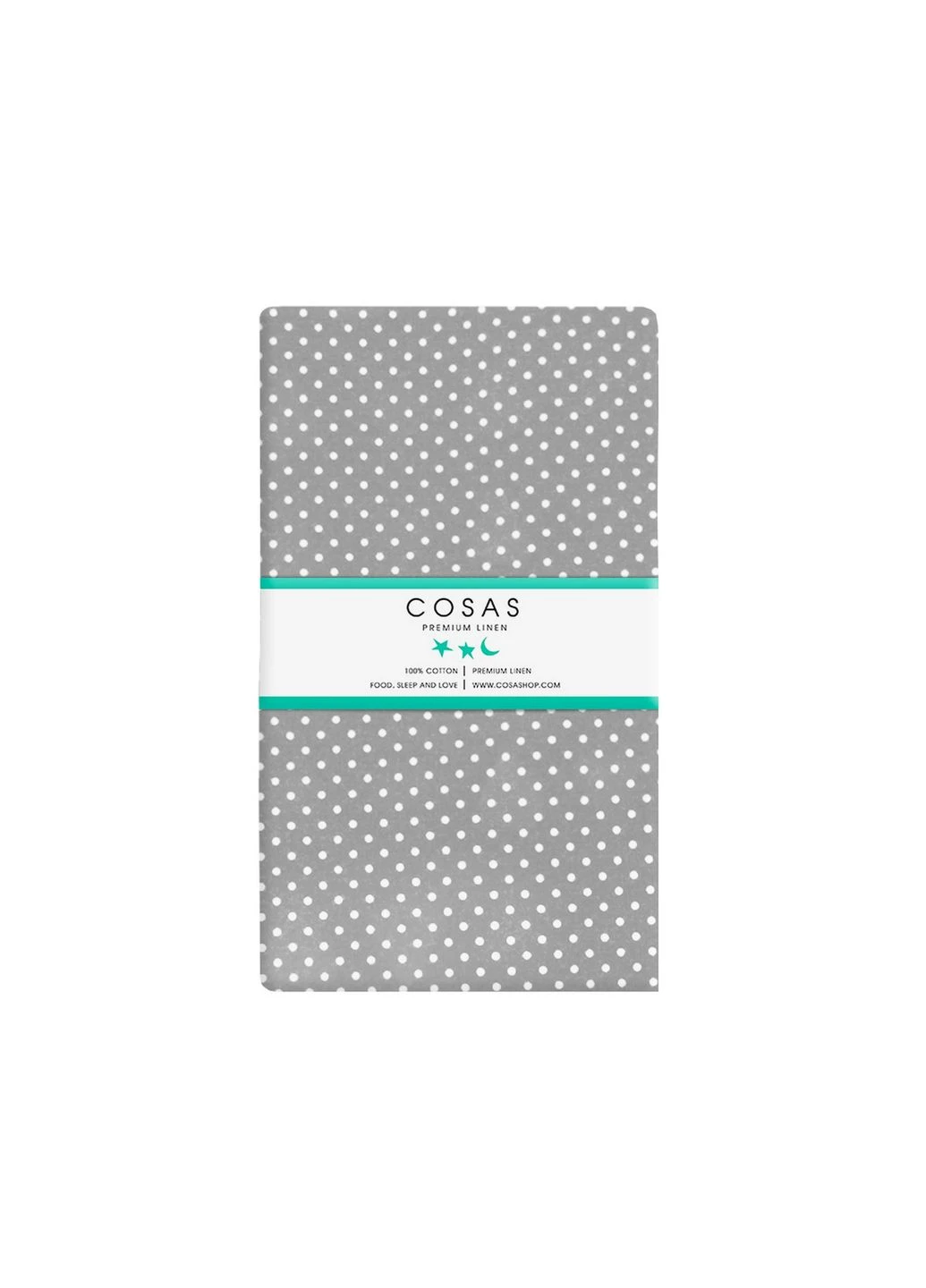 Простыня на резинке 200х220 GREY DOTS (4822052290149) Cosas (391377984)