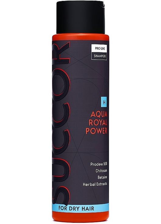 Зволожуючий шампунь для сухого волосся Aqua Royal Power Shampoo 400ml (1433688-25639075) SUCCOR (368615673)