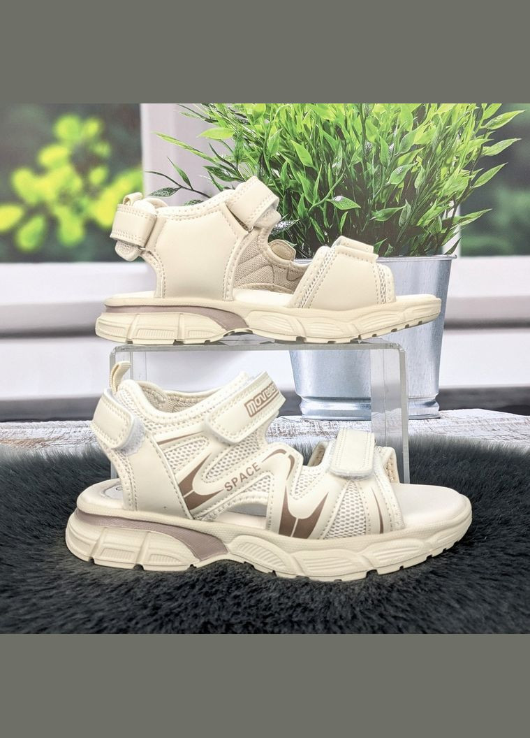 Бежевые босоножки сандалии детские для девочки Jong Golf