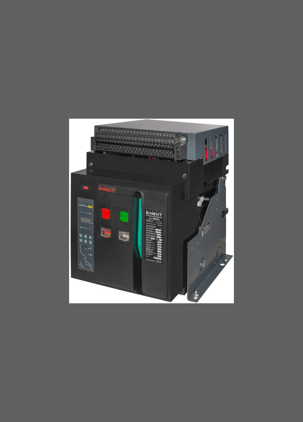 Воздушный автоматический выключатель 3Р 1600А 80кА стационарный, мотор-привод [i081102] e.industrial.acb.2000F.1600 E.NEXT (337138306)